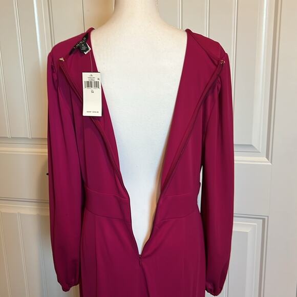 NWT Lauren Ralph Lauren Twist Front Jersey Cutout Dress Size 14 Plus Size Sexy - Picture 10 of 16